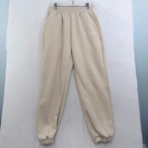 Comfrt Sweatpants Mens M 28x28 Cream Jogger Stretch